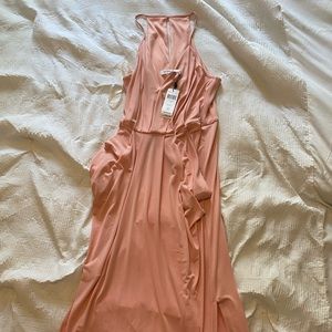 NWT BCBGeneration midi pink dress with pockets.